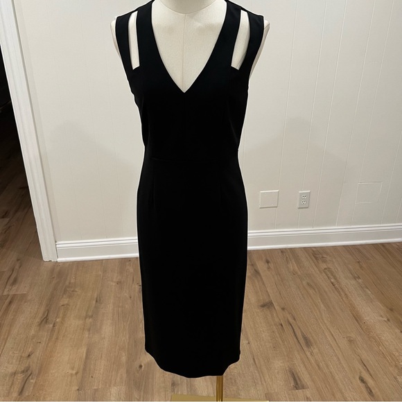 CATHERINE MALANDRINO Milan Black Dress Size 2 - Picture 7 of 13